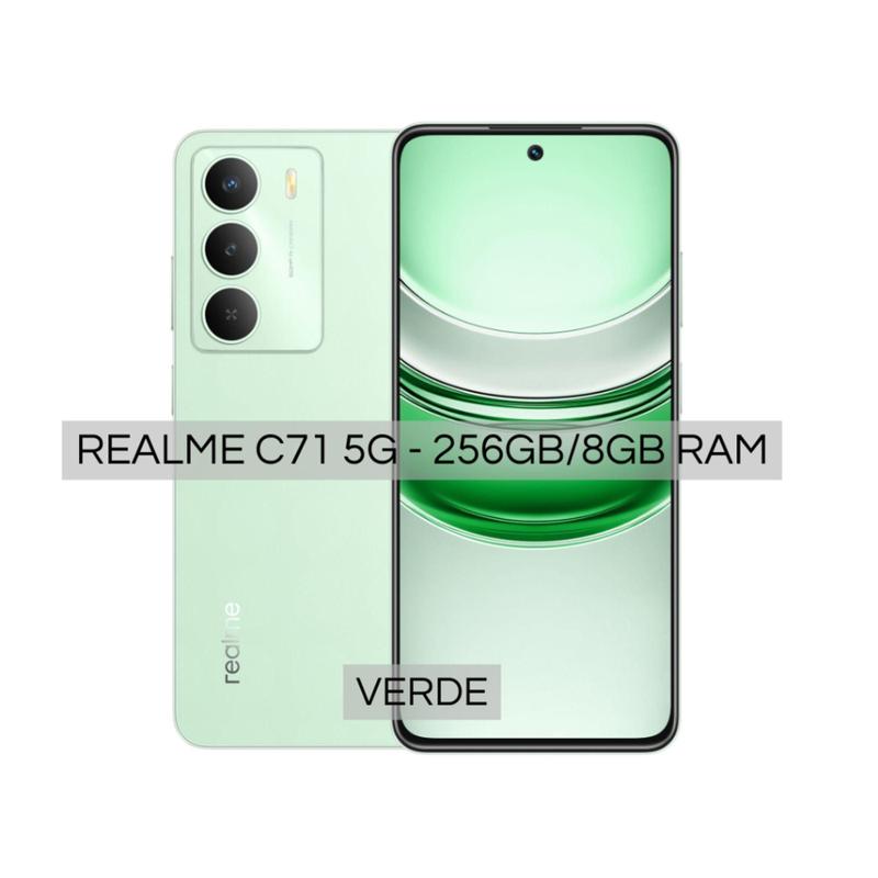 Celular Realme C71 5G Global Verde Dual SIM, 8 GB RAM 256 GB